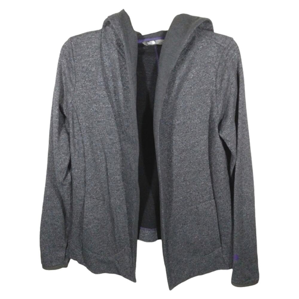 The North Face Harmony Park Wrap Open Front Cardigan Gray size Medium